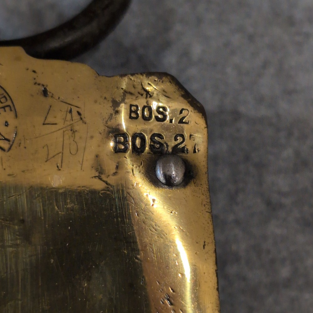 1890-1920's Chatillons Improved Spring Balance Hanging Scale NY 125 Lbs Brass - Picture 3 of 13